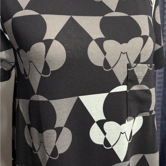 Stylish Black and Gray Women's Dress (LULAROE) - Picture 3 of 5